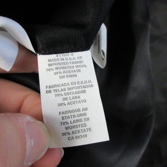 Jones New York Women's Wool Blend Blazer VTG Business Minimalist 16 Black 702 - Picture 5 of 11